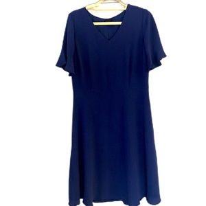 Talbots Royal Blue Career Dress Size 12